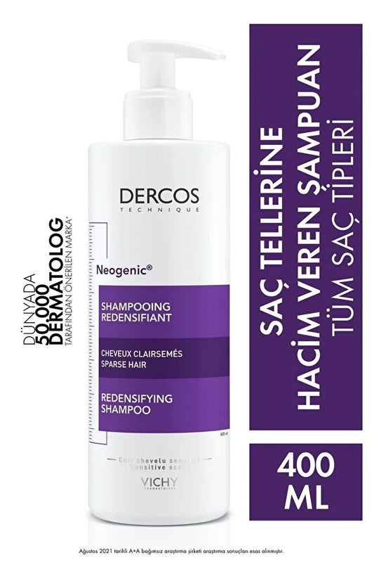 Vichy Dercos Neogenic Şampuan Hacim Veren Şampuan 400 ml