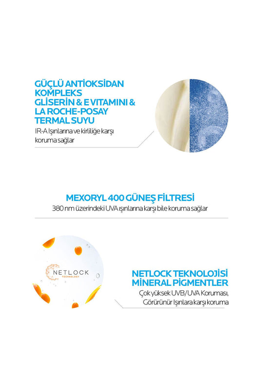 La Roche Posay Anthelios UVMUNE 400 İnvisible Fluid Renkli Güneş Koruyucu SPF50+ 50ml