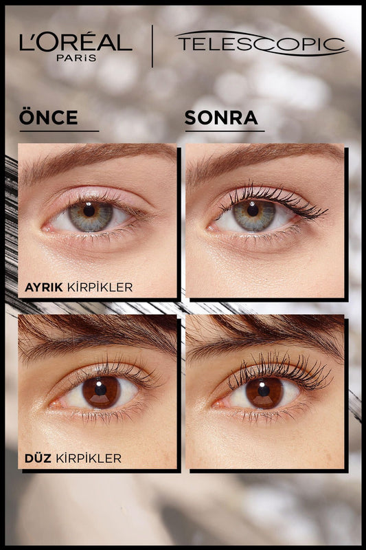 L'Oreal Paris L'oréal Paris Telescopic Carbon Black Maskara - Siyah