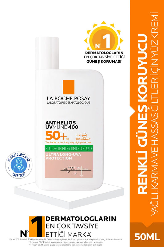 La Roche Posay Anthelios Uvmune 400 Oil Control Fluid Renkli Güneş Kremi Spf50+ 50ml