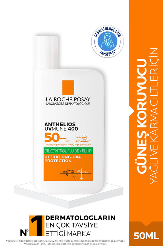 La Roche Posay Anthelios Oil Control Fluid Spf 50+ Güneş Kremi 50 ml